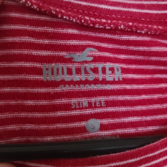 Hollister red & white striped crop top - Picture 3 of 3